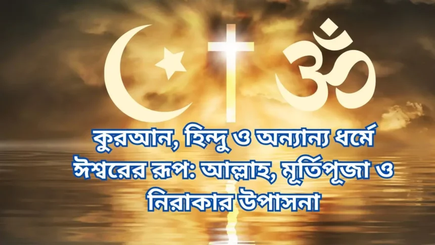 কুরআন হিন্দু ও অন্যান্য ধর্মে ঈশ্বরের রূপ আল্লাহ মূর্তিপূজা ও নিরাকার উপা�