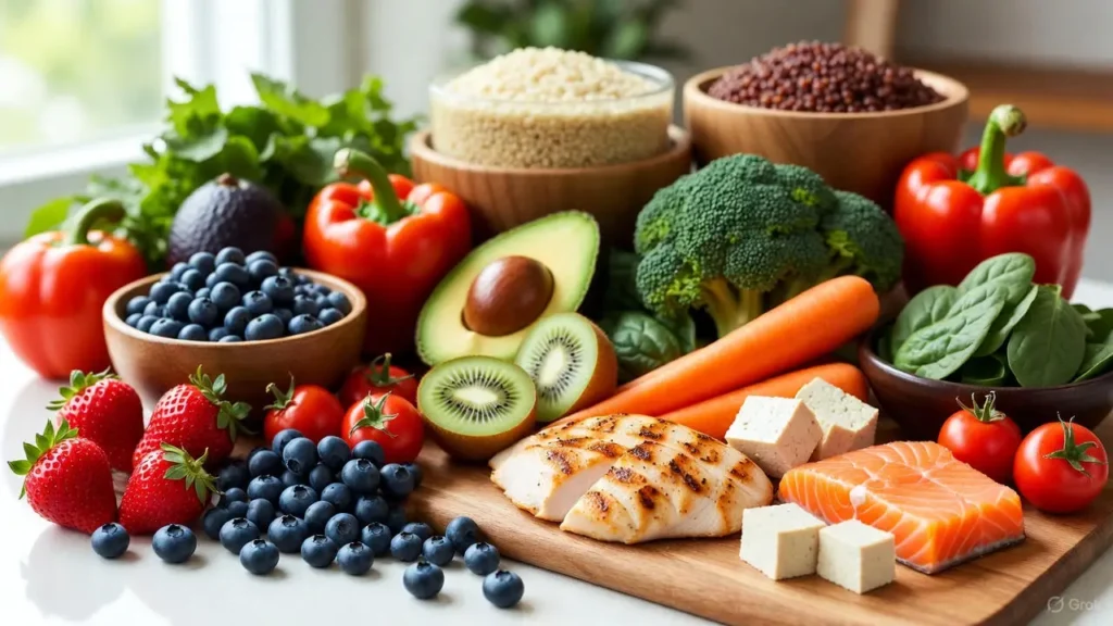 What are 10 healthy foods?