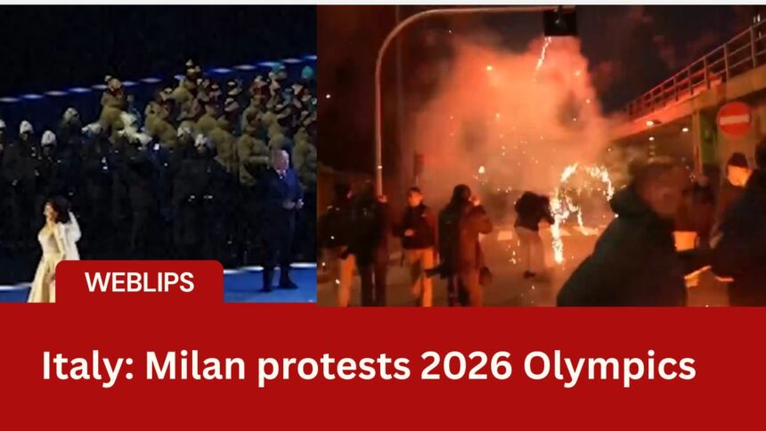 Milan protests 2026 Olympics